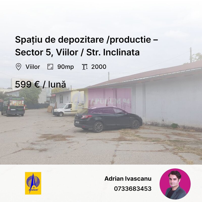 Hala 90mp depozitare / productie – Sector 5, Viilor / Str. Inclinata