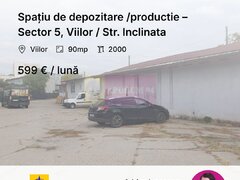Hala 90mp depozitare / productie – Sector 5, Viilor / Str. Inclinata